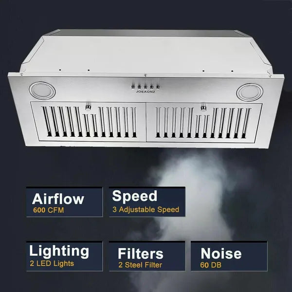 Hotte de 30 pouces Insert Range 600 CFM