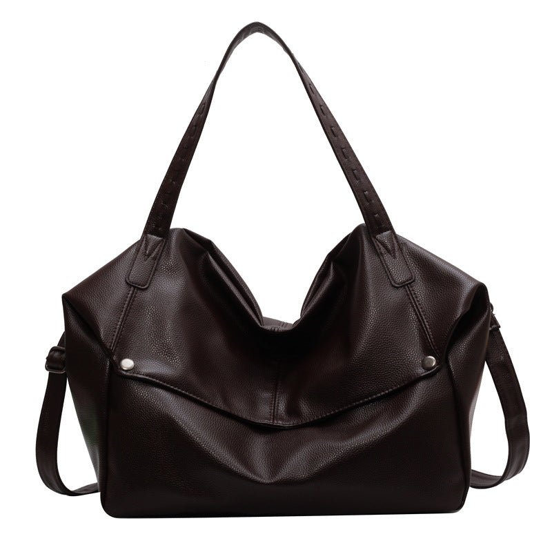 Élégant sac de navette Chic texturé épaulette