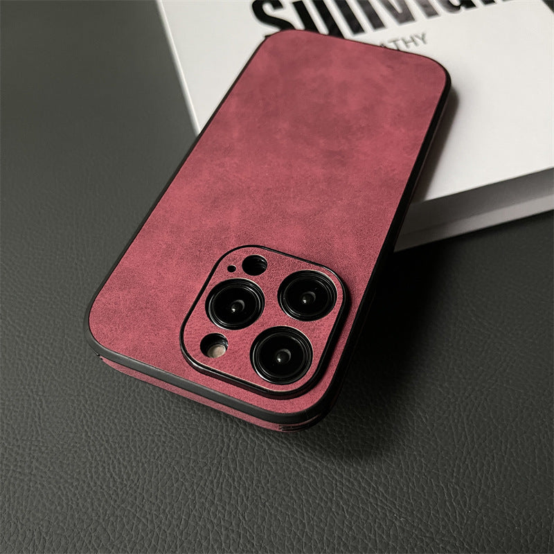 Leather phone case, drop proof
