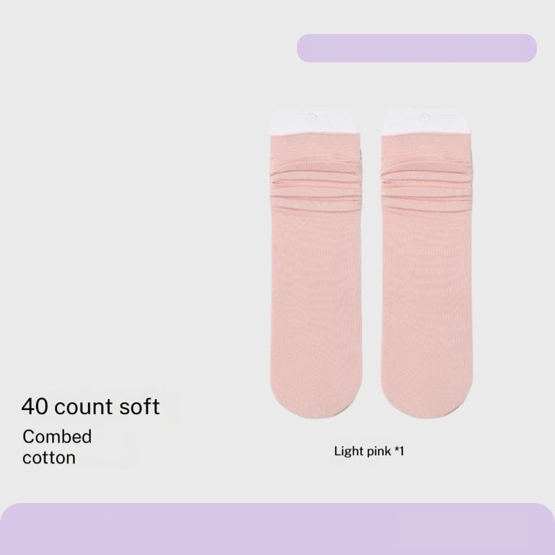 Coton peigné Sweat-absorbant Déodorant Chaussettes haute couleur du genou