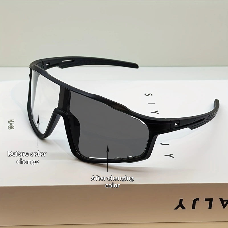 Lunettes de soleil à vélo à changement de couleur Unisexe