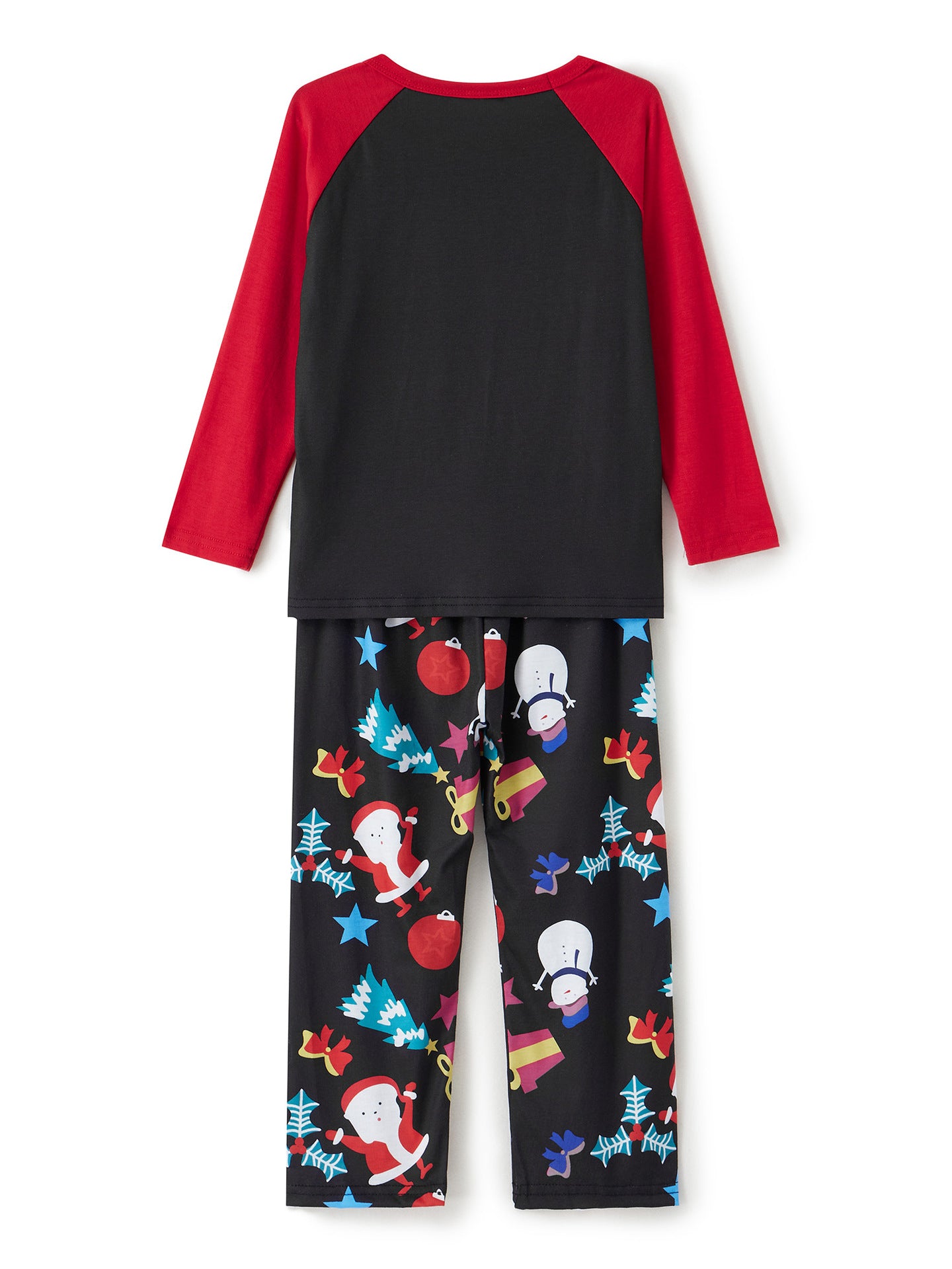 Caricature imprimé Col rond Manches longues Pyjamas de vacances Costume parent-enfant