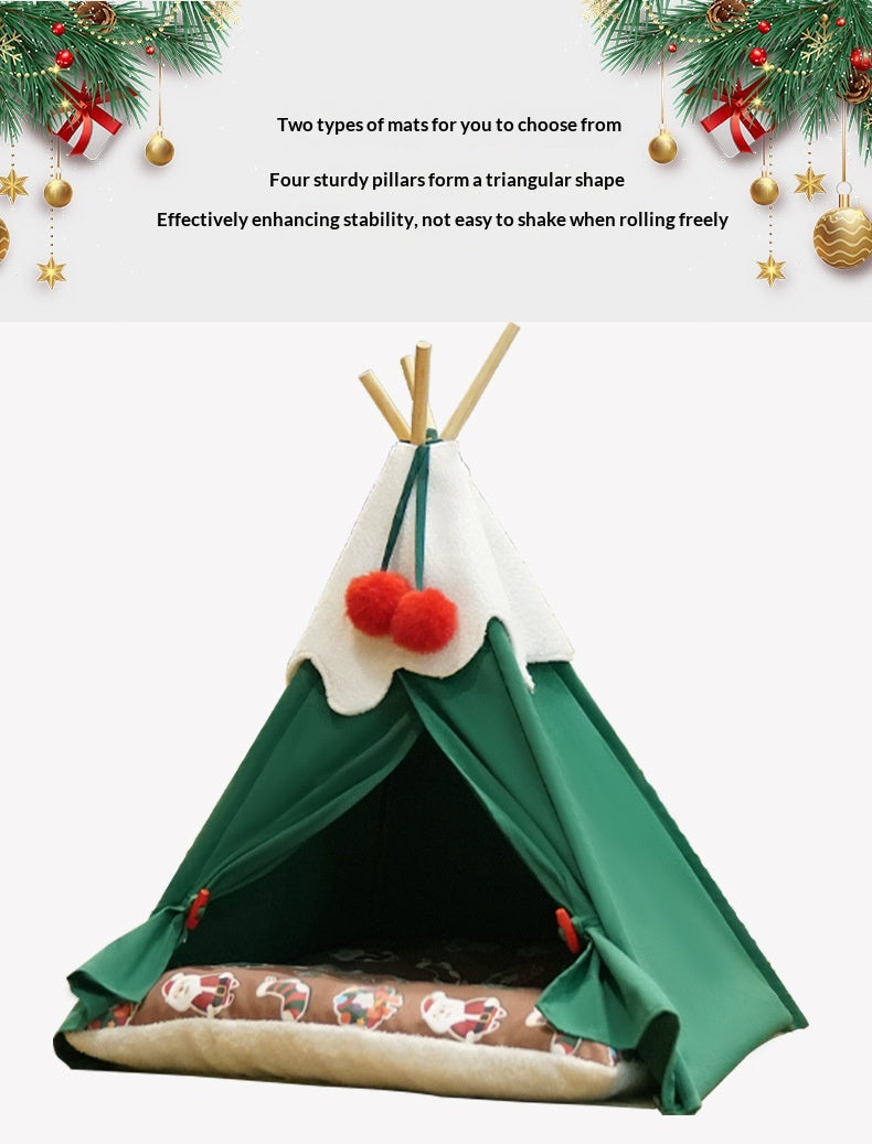 Lit pour animaux de Noël