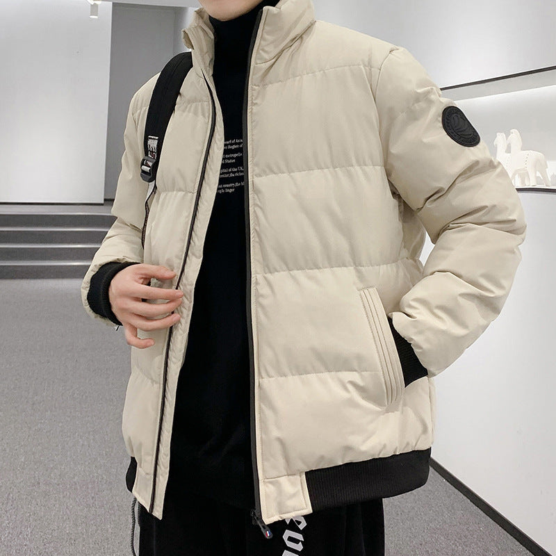 Épaisseur, chaud, simple veste rembourrée en coton pour les hommes