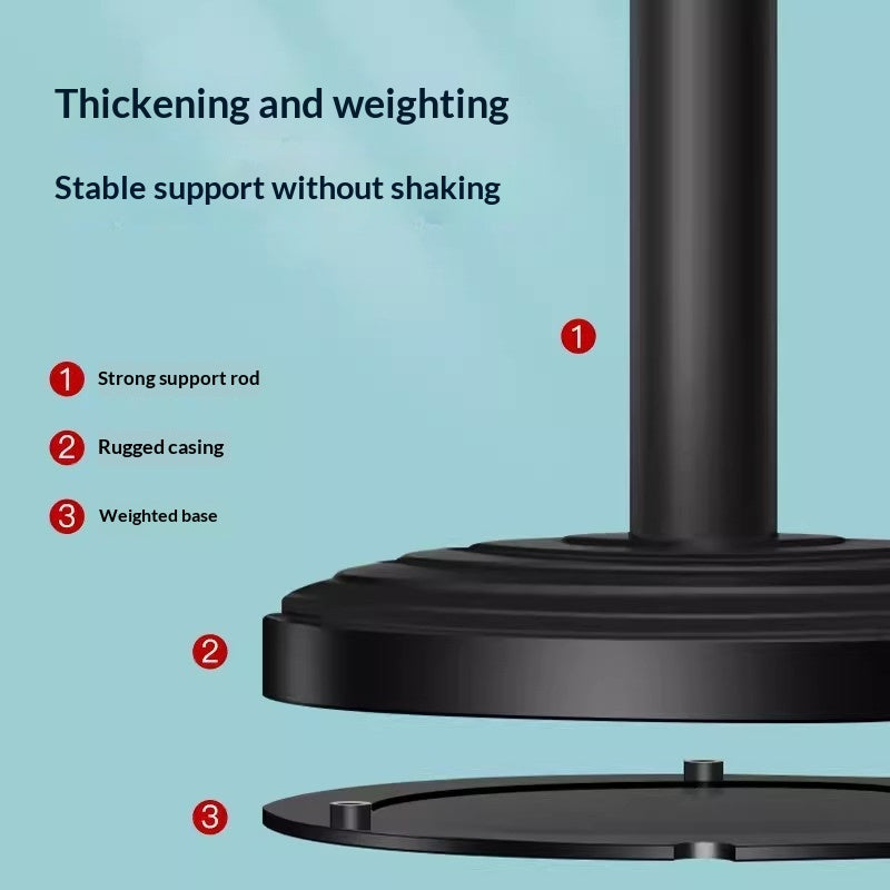 Support de téléphone de bureau avec hauteur réglable et base circulaire rétractable