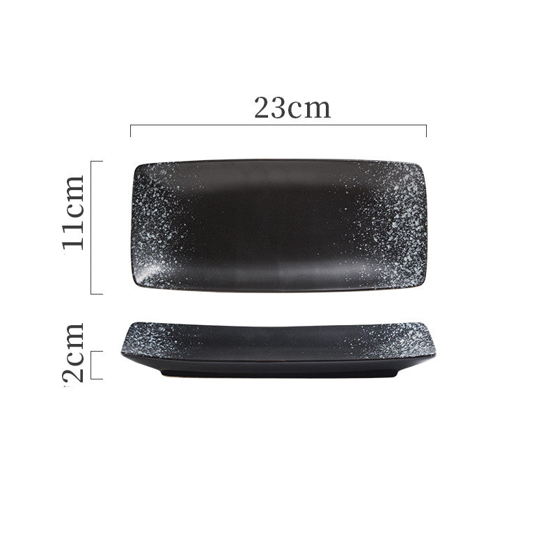 Plaques céramiques japonaises Sushi Dish Tableware Plateau Couverts
