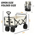 Remorque de Camp multifonctionnelle pliable Grande capacité Camping en plein air Plage Trolley Availab