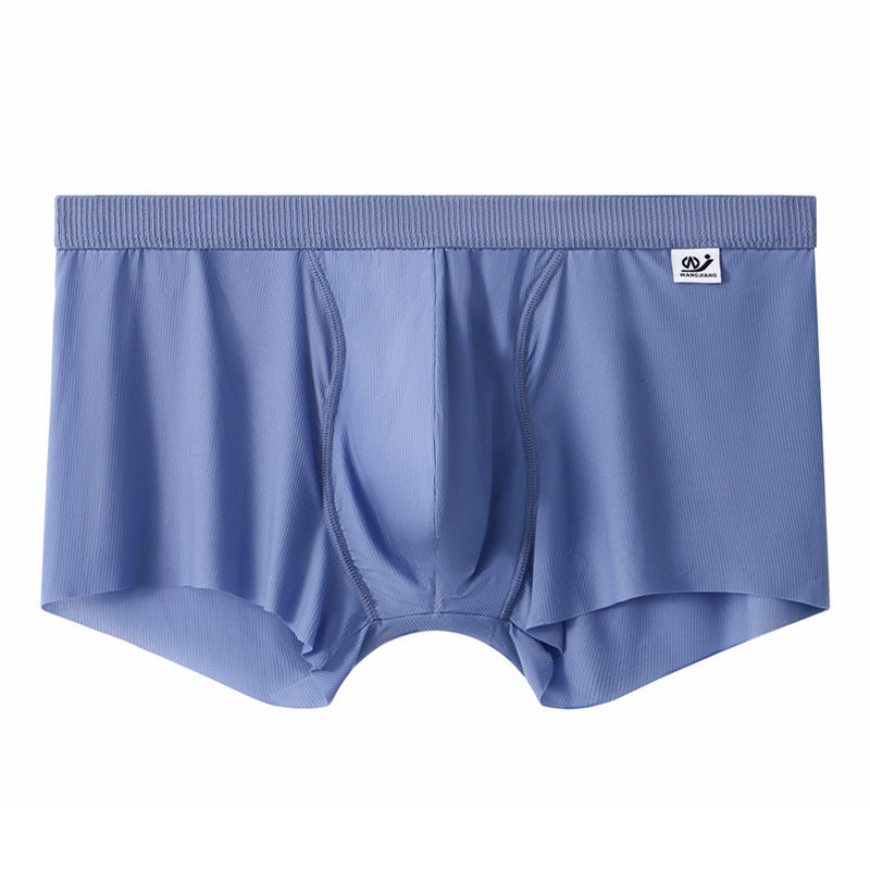 Sous-vêtements en mesh pour homme Boxer en soie pour homme Summer Thin Breathable Boxers Seamless Youth Pan