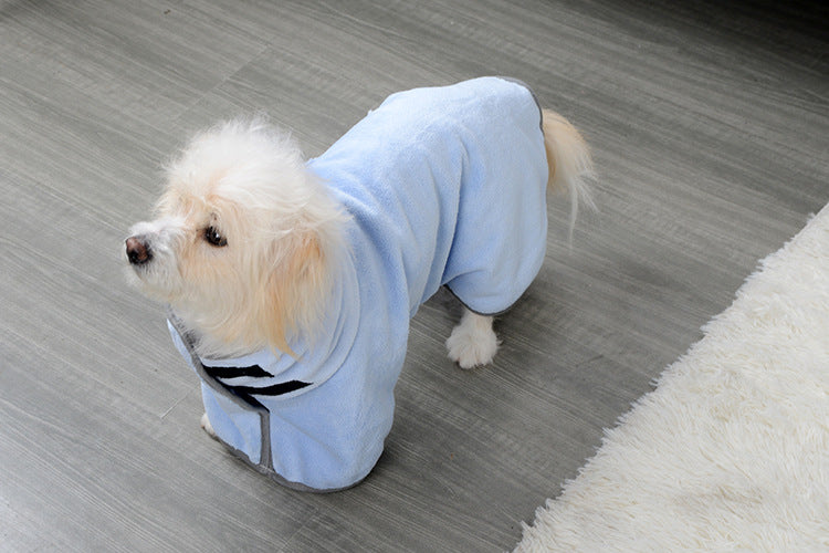 Sèche-linge rapide Serviette de bain absorbante chien peignoir Serviette de bain de chien pour chiens chats microfibre