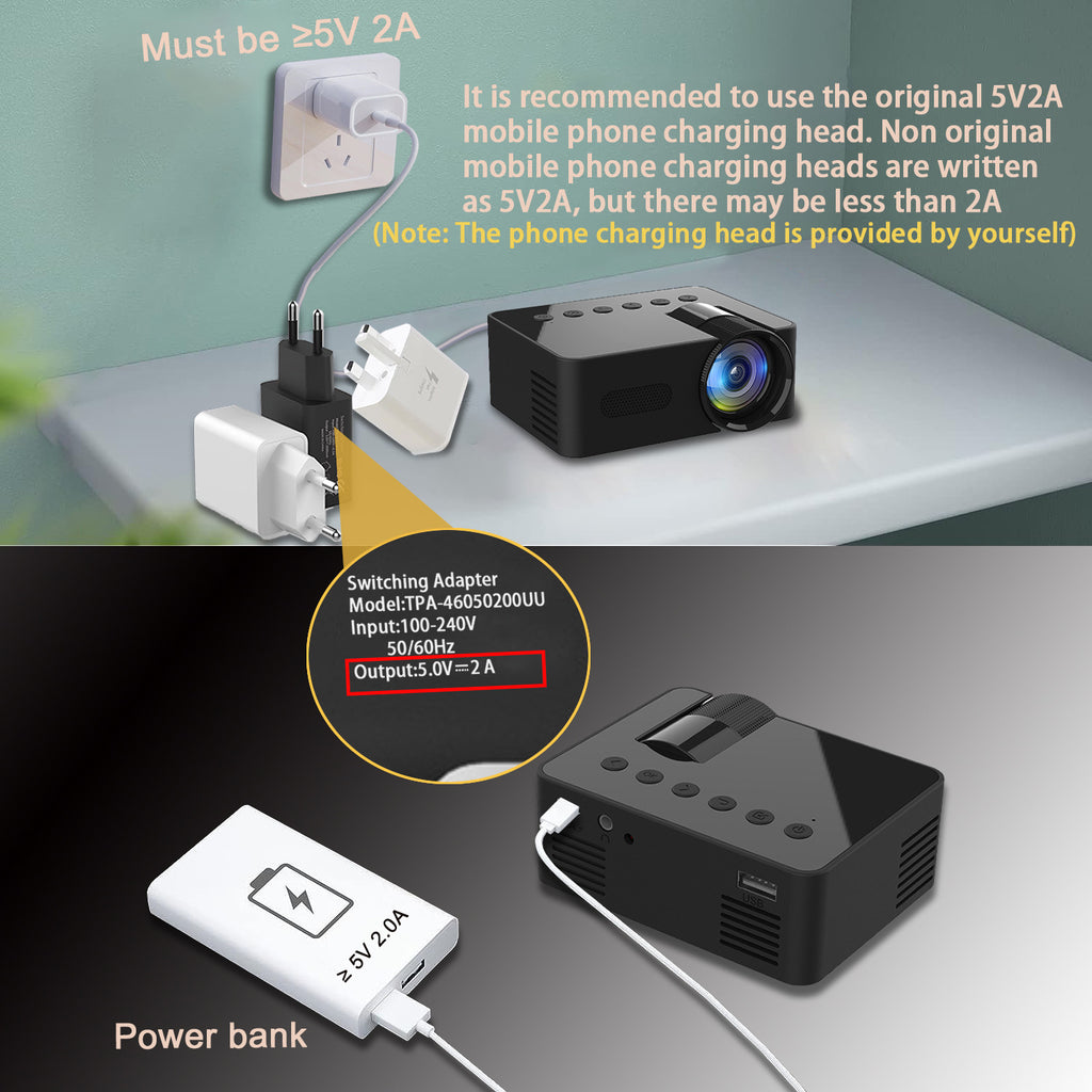 YT100 Mini projecteur portable à domicile