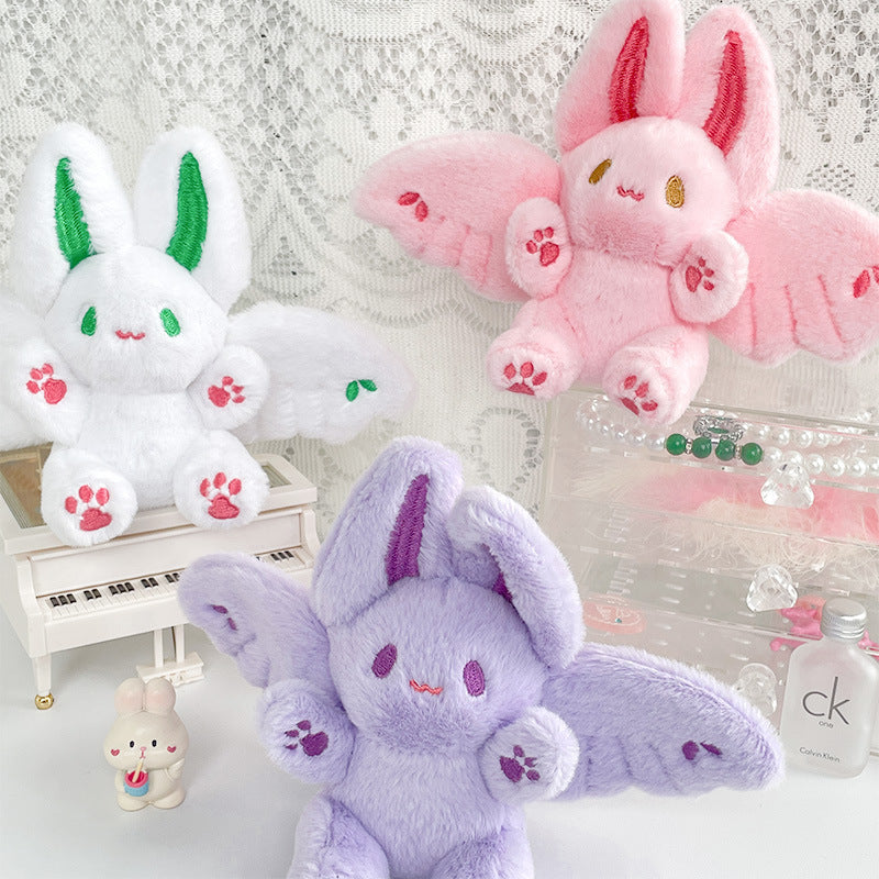 Mignon et adorable Internet célèbre Flying Bunny Plush Toy Pendentif