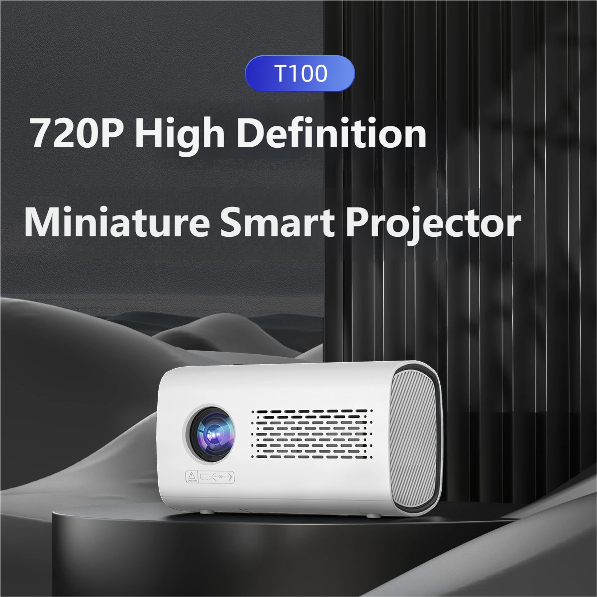 Mini projecteur portable - blanc