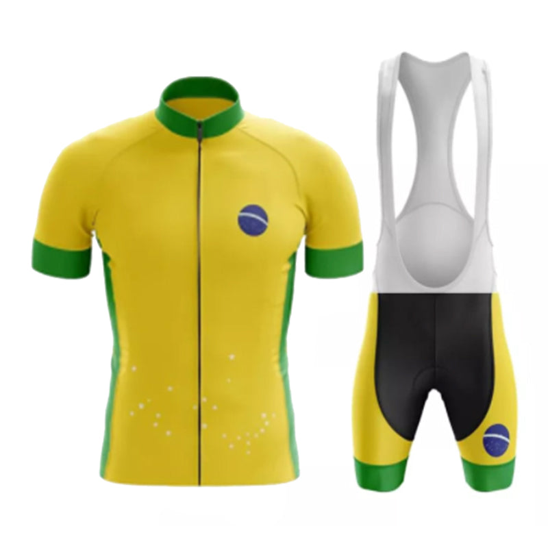 Été Brésil Team Cycling Jersey Men's Tracksuit