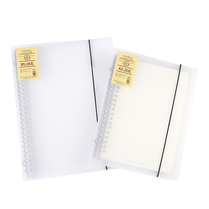 Bloc-notes de classe 26-Hole A5 Looped Horizontal Line Binder