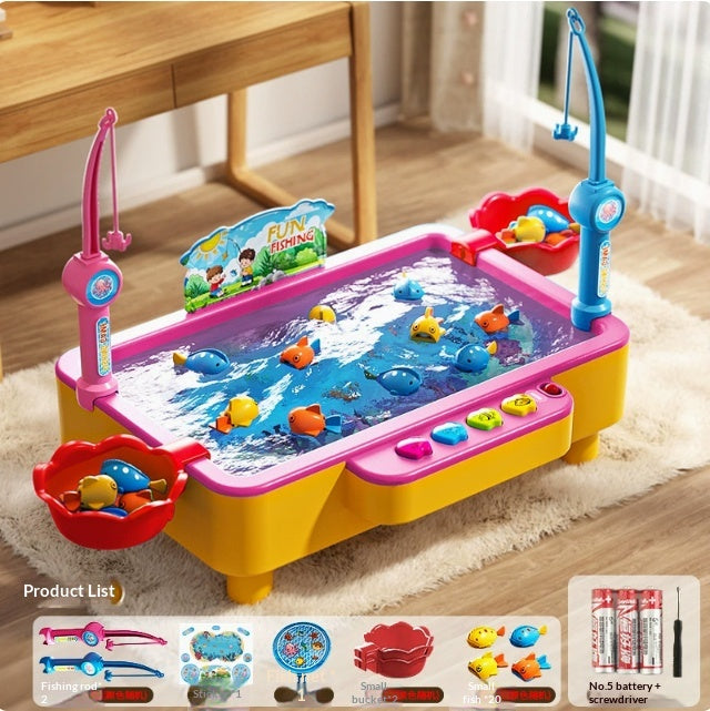 Ensemble de jouets de pêche magnétique électrique