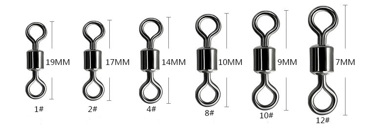 Connecteur pivotant à 8 caractères 10pcs