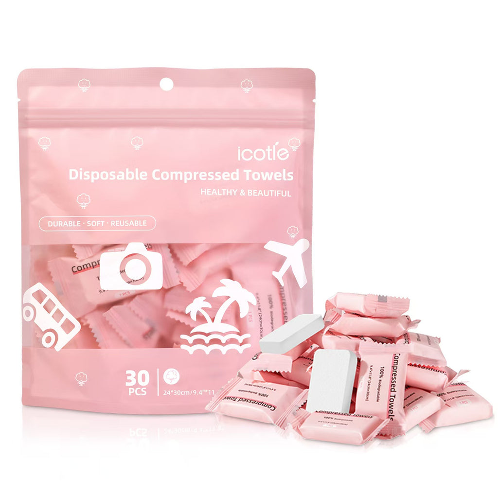 Serviette de compression jetable ronde Candy