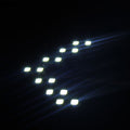 Arrow-shaped LED bulb for electric vehicle