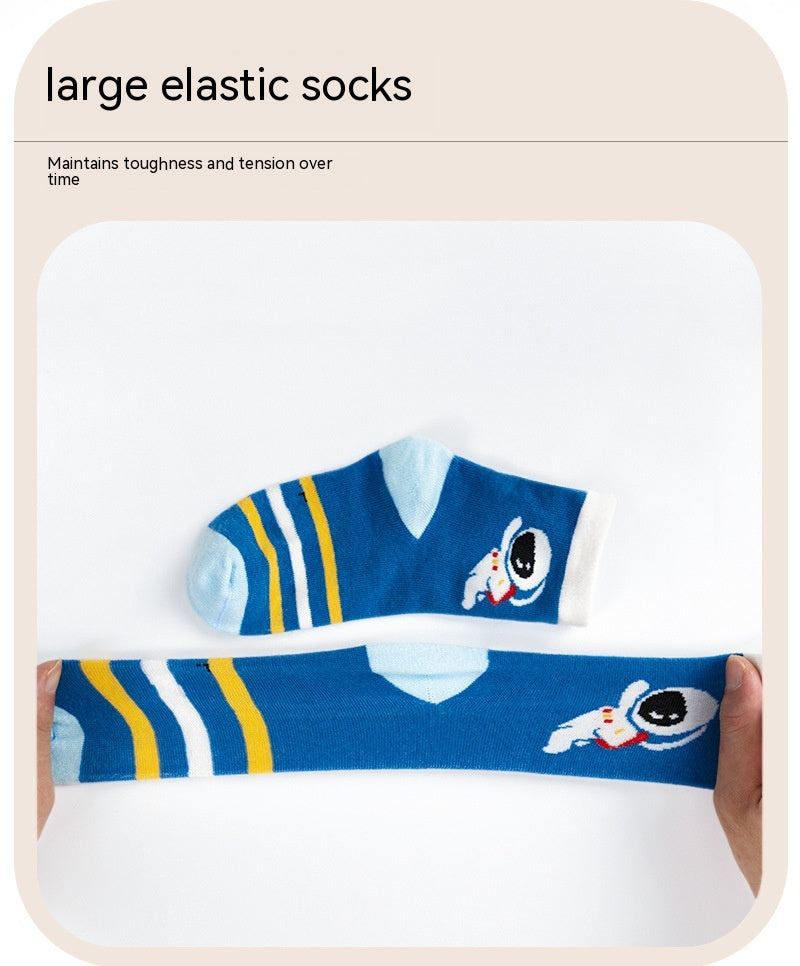 Chaussettes pour enfants Printemps et Automne mince Longueur mi-calf Couleur solide Chaussettes en coton