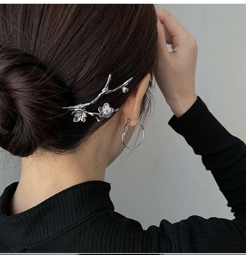 Plum Blossom Metal Hairpin Chinese Flower Special-interest Design Hair Accessoires