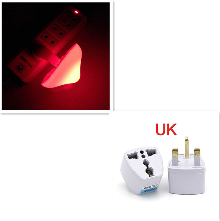 LED Night Light Mushroom Wall Socket Lampe EU US Plug Warm White Light-control Capteur Bedro