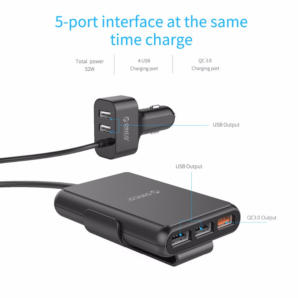 Charge rapide ORICO qc3.0 chargeur de voiture