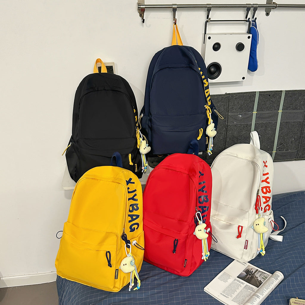 Sac à dos polyvalent occasionnel avec impression de lettre