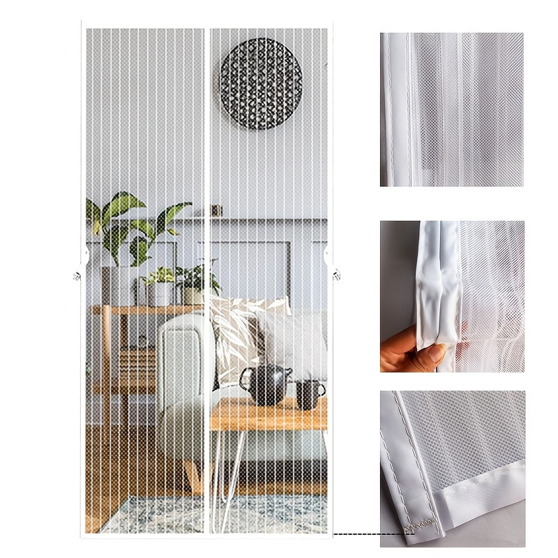 Fenêtre d'écran de porte magnétique blanc Mosquito Net en verre Gauze peut être personnalisé Taille
