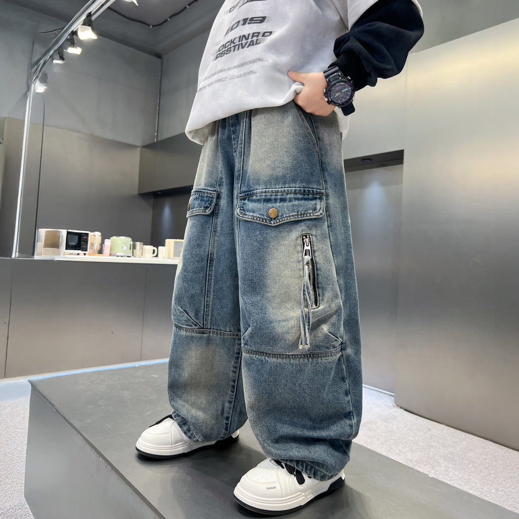 Pantalons simples et polyvalents pour garçons