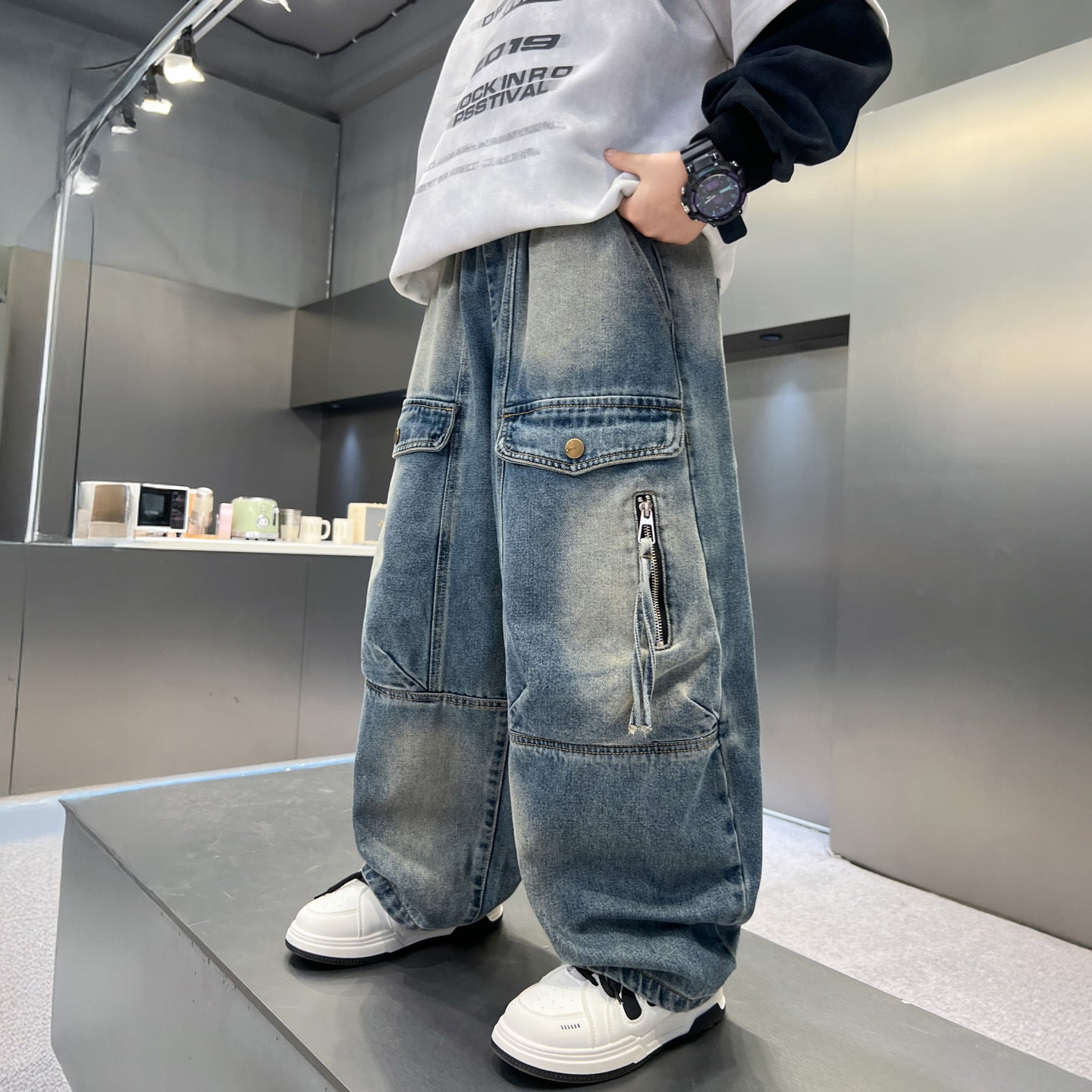 Pantalons simples et polyvalents pour garçons