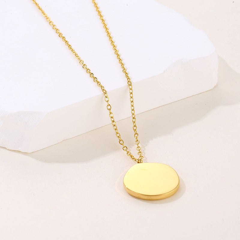 Collier haut de gamme en acier inoxydable et chaîne de clavicule