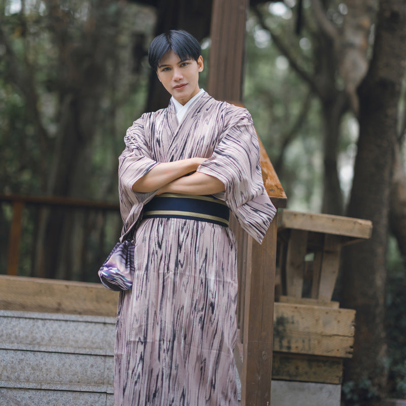 Hommes traditionnel guerrier bébé Rompers formelle porter japonais Kimono pas ride matériel Fo