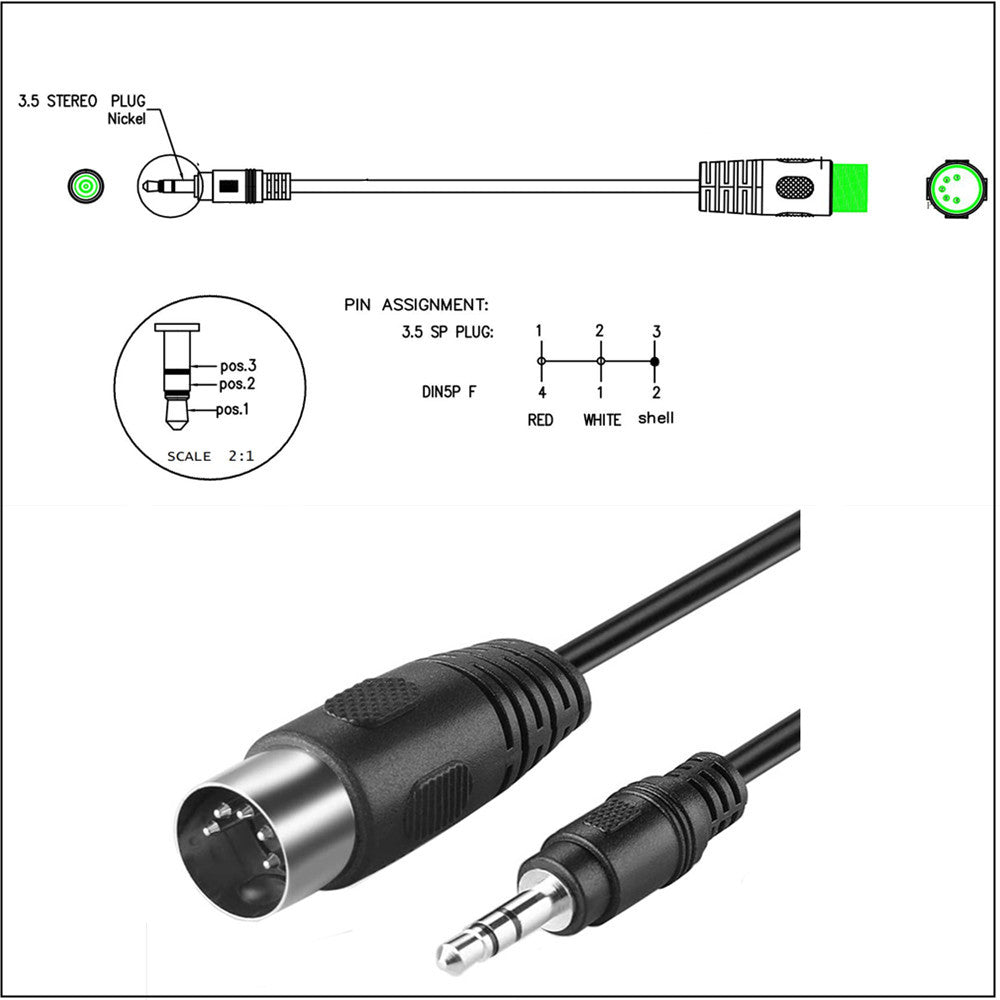 3.5 Câble rotatif de prise audio
