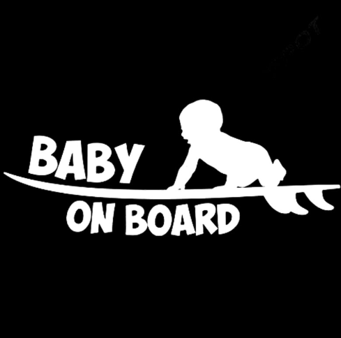 Bébé à bord autocollants mignon bébé avertissement autocollants