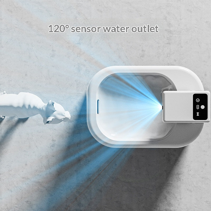 Fontaine d'eau de chat avec l'eau intelligente de détection de mouvement et la filtration silencieuse