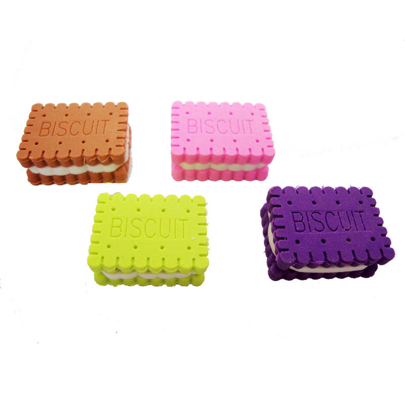 Sandwich Biscuit Shape Eraser DIY Cake alimentaire amovible