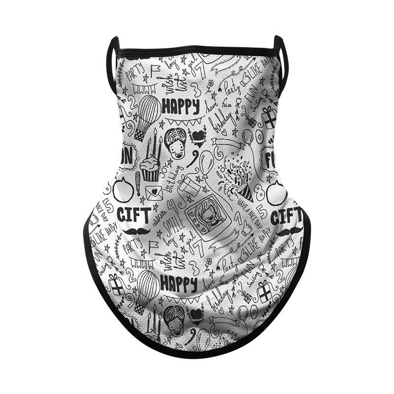 Moto Riding Masque visage protecteur solaire Casque d'oreille pour femmes