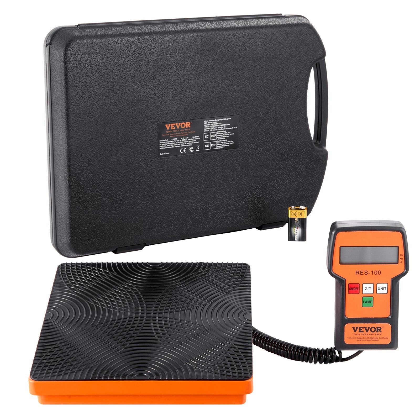 Échelle de réfrigérant VEVOR 110 LBS HAVC Recharge Freon Echelle