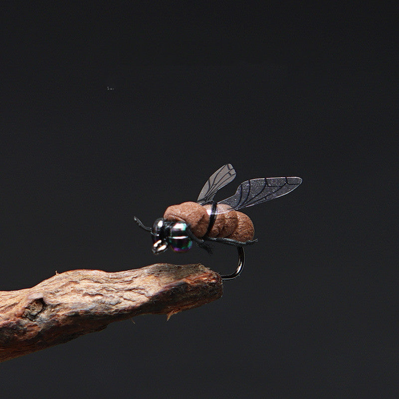 Pêche Bâton flottant Eau Bionic Fly Road Sous-bâton Bâton mouche Insecte faux Bâton artificiel