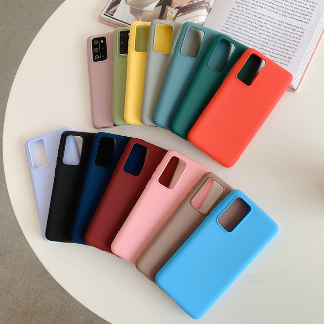Couleur de boîte matériau solide couleur tpu coque tout inclus