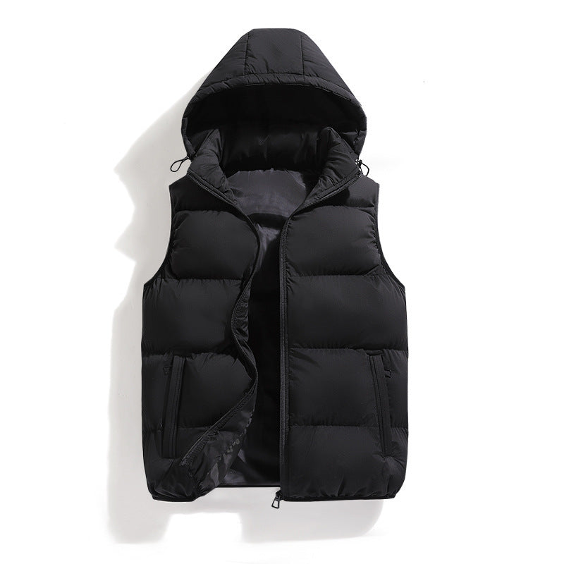 Veste casual mode en coton couleur solide pour hommes
