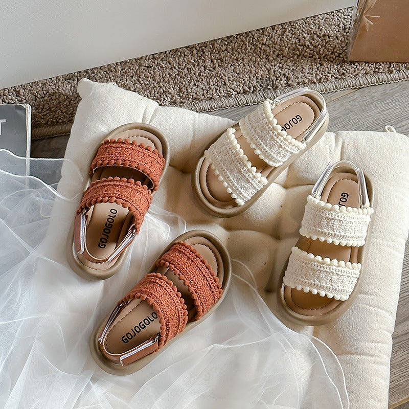 Les filles Ethnic-Style Casual Sandales rétro avec des semelles douces