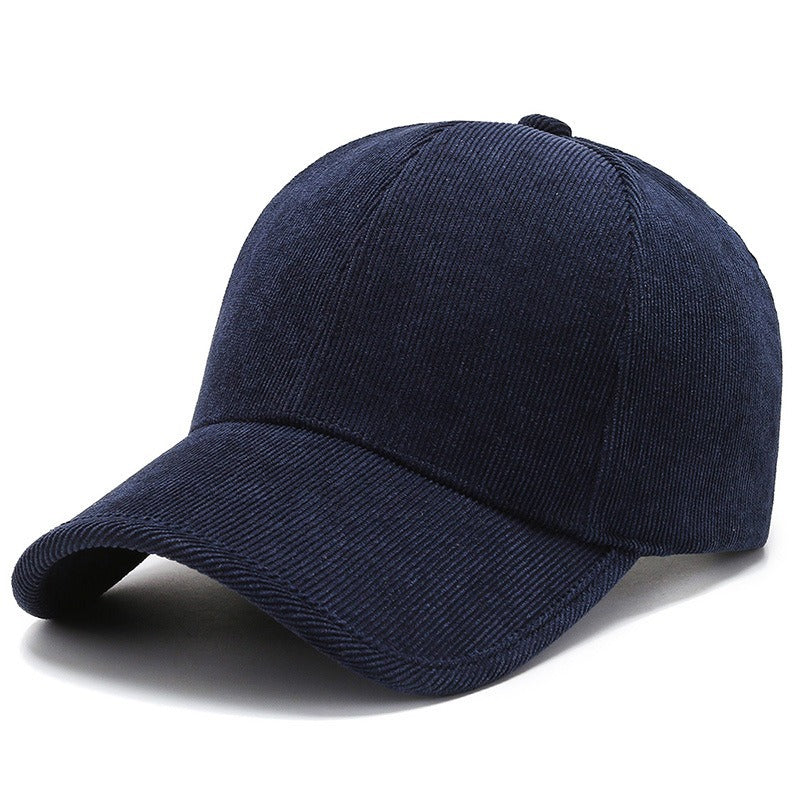Quatre saisons Corduroy Couleur Casquette de baseball Casual Tous appariements