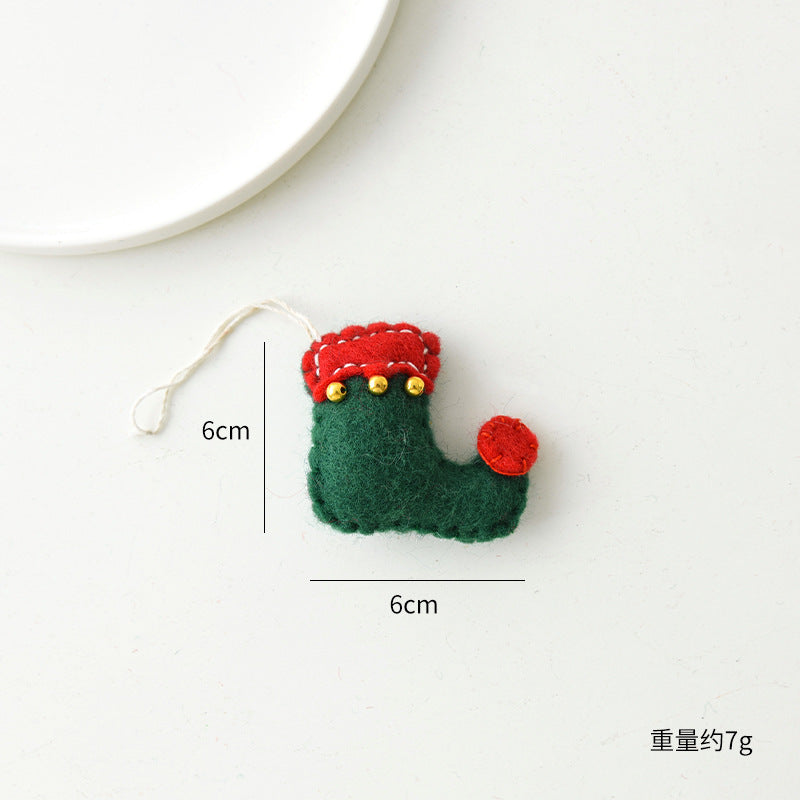 Felt Christmas Stocking Gants Sac Cadeau Ornement suspendu