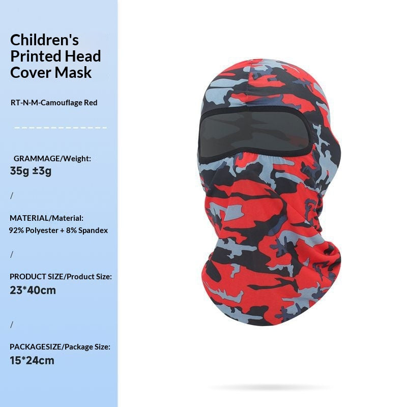 Masque d'équitation en plein air pour enfants Headgear Windproof Sports