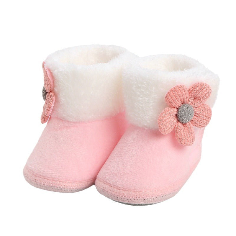 Chaussure de bébé princesse mignon Soft Bottom Hiver