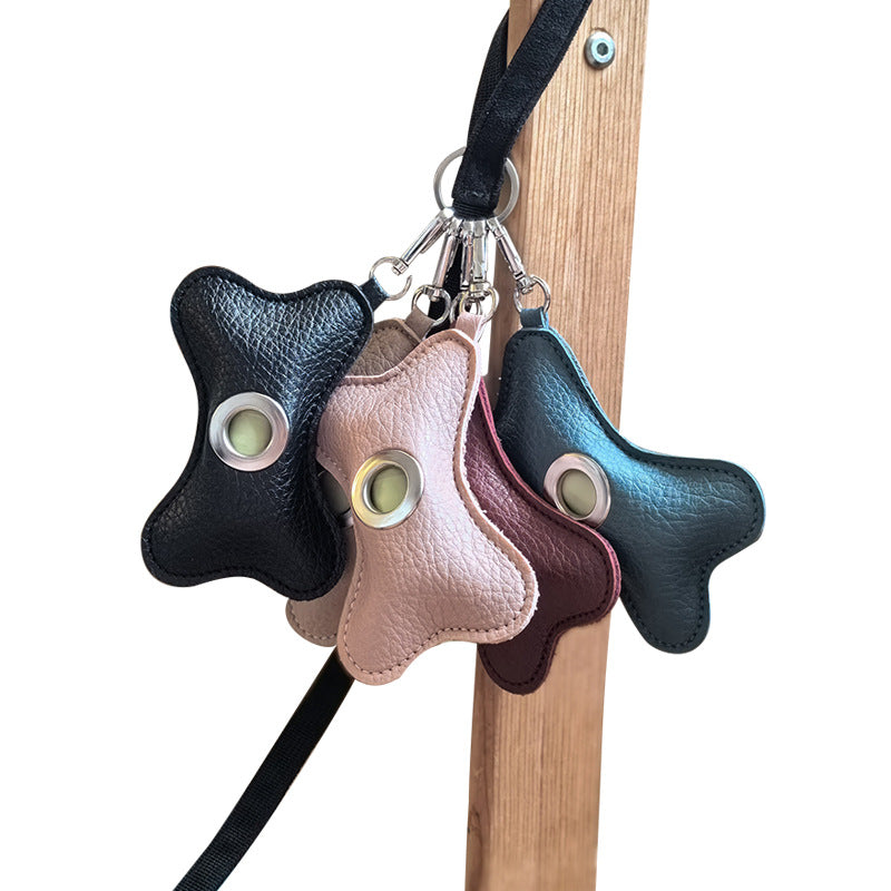 Porte-bags à déchets pour animaux de compagnie Design en cuir PU élégant