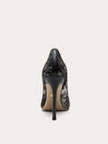 Talons hauts en dentelle pour femmes de plus grande taille