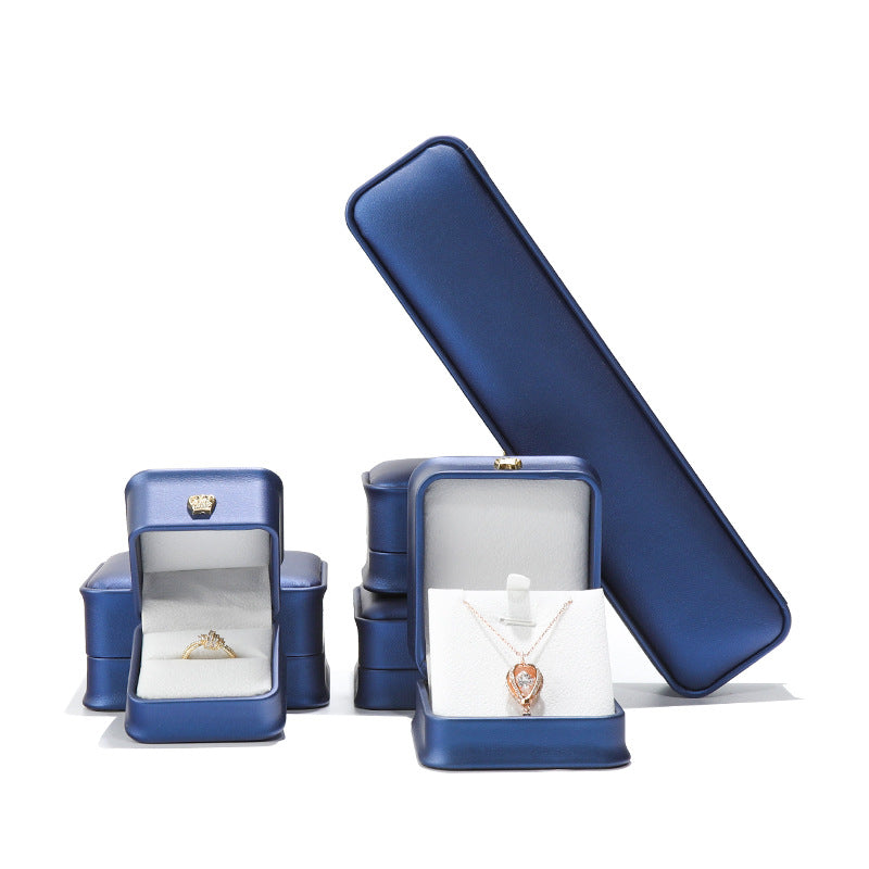 Couronne bague arrondie bijoux pendentif Brace Dentelle Bracelet boîte d'emballage