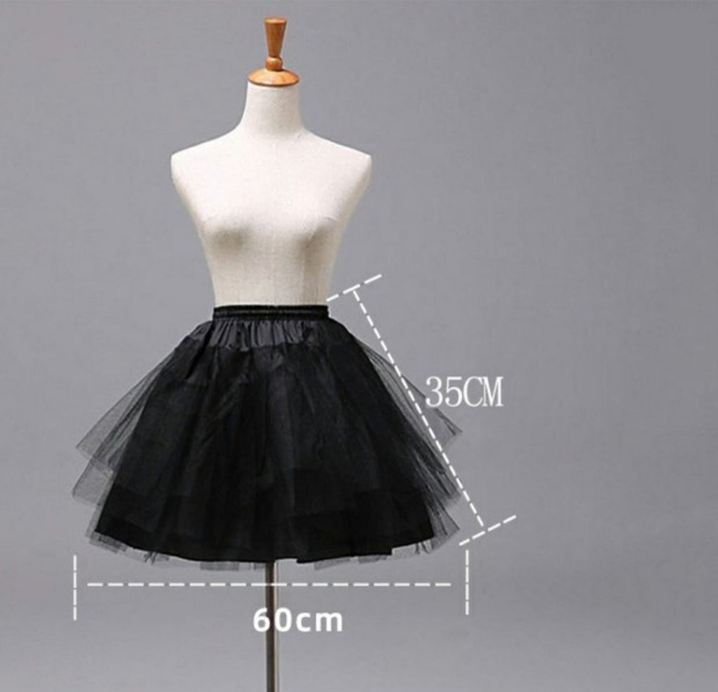 Jupe courte fille pour tenue 3-10Y Un Petticoat Blanc de taille Underskirt